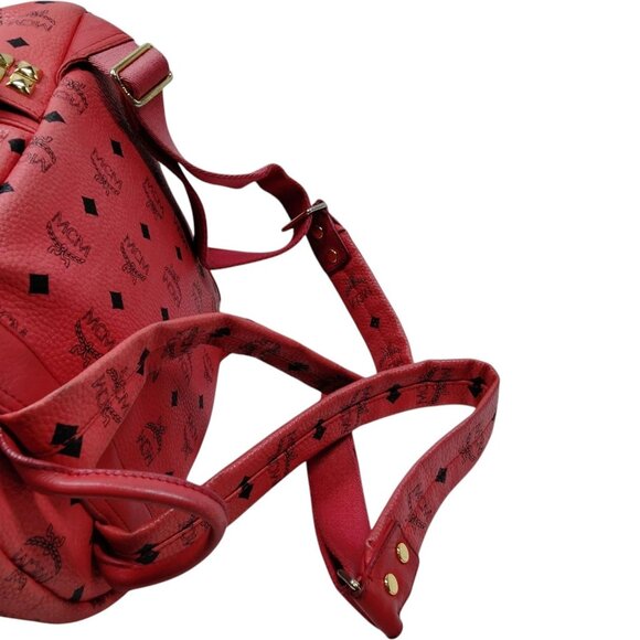 (L5) MCM Backpack Bag Pink PVC - Picture 3 of 9